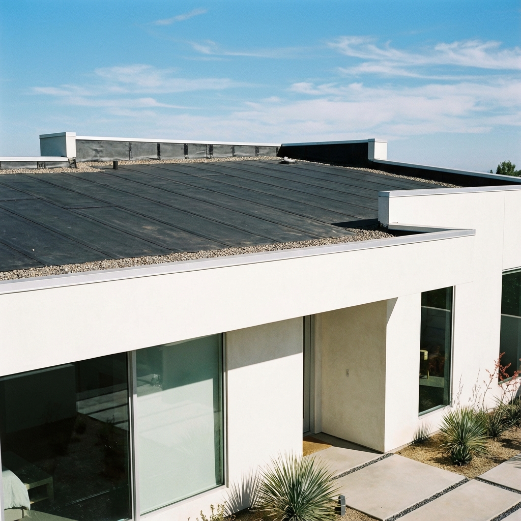 Plochá střecha realizace